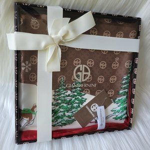 Giani Bernini Holiday Print Square Scarf Gift Set